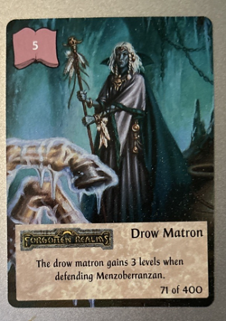 Spellfire CCG Uncommon Card Drow Matron - 1st Edtion 71 of 400 - Image 1