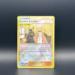 Cynthia & Caitlin 189/236 2019 S&M Cosmic Eclipse Pokemon Card Reverse Holo NM - Image 1