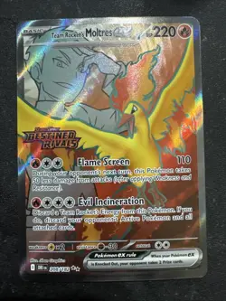 Team Rocket's Moltres ex - (Destined Rivals Stamp) 208/182 Miscellaneous Cards & - Image 1