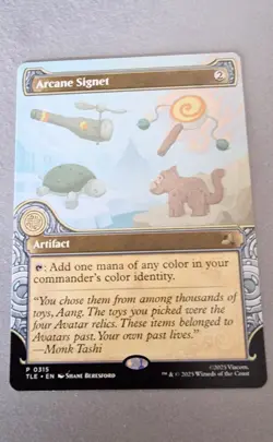 1x - Arcane Signet - Showcase #315 - Avatar: Eternal - NM MTG - Image 1