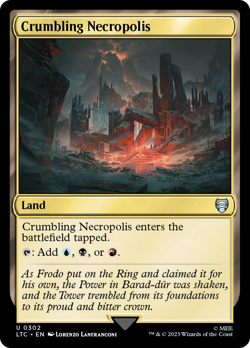 Crumbling Necropolis #302 | NM Near Mint | LTC Lord of the Rings Magic MTG - Image 1