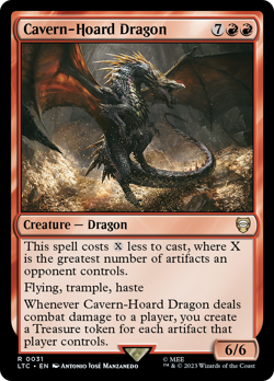 Cavern-Hoard Dragon #31 | NM Near Mint | LTC Lord of the Rings Magic MTG - Image 1