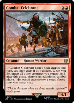 Combat Celebrant #212 | NM Near Mint | LTC Lord of the Rings Magic MTG - Image 1