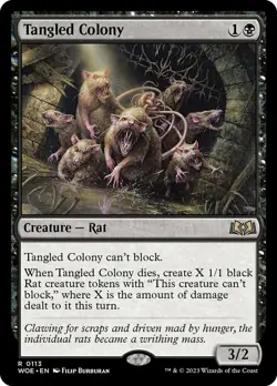 x1 Tangled Colony - Foil R MTG Wilds of Eldraine M/NM, English - Image 1