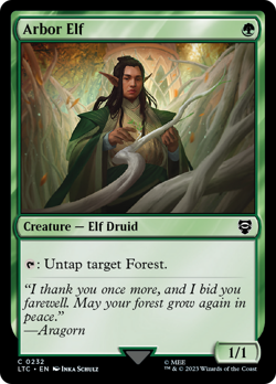 Arbor Elf #232 | NM Near Mint | LTC Lord of the Rings Magic MTG - Image 1