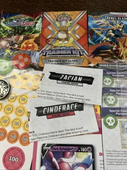 Pokemon Lot of 100 Cards, Rule Books, and Accessories - * Please Read - Image 5
