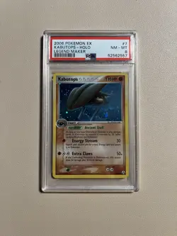 2006 Pokemon EX Legend Maker Kabutops Reverse Foil 7/92 PSA 8 NM-MT - Image 1