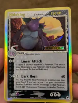 Pokemon Nidoking 6/101 Holo EX Delta Species Dragon Frontiers Stamped VLP - Image 2
