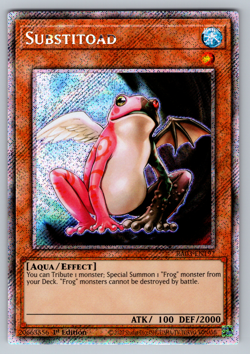 Substitoad Yugioh RA03-EN197 Platinum Secret Rare PSR NM - Image 1