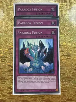 Yugioh Paradox Fusion FUEN-EN058 Super Rare NM x3 Play Set - Image 1