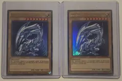 Yu-Gi-Oh! TCG Blue-Eyes White Dragon LIMITED EDITION English Holo Lot of 2 Cards - Image 1
