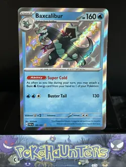 Pokemon Card Baxcalibur 130/091 Paldean Fates Holo Shiny Rare NM - Image 1