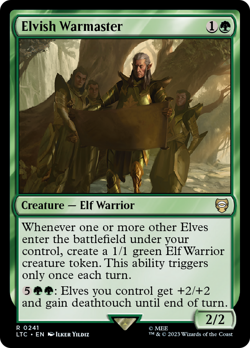Elvish Warmaster #241 | NM Near Mint | LTC Lord of the Rings Magic MTG - Image 1