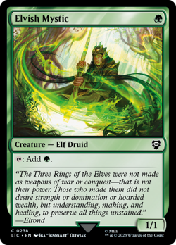 Elvish Mystic #238 | NM Near Mint | LTC Lord of the Rings Magic MTG - Image 1