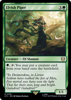 Elvish Piper #239 | NM Near Mint | LTC Lord of the Rings Magic MTG - Image 1