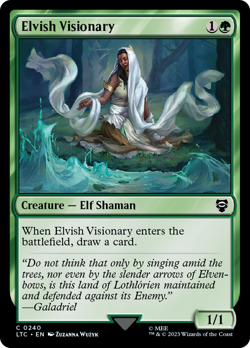 Elvish Visionary #240 | NM Near Mint | LTC Lord of the Rings Magic MTG - Image 1