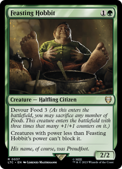 Feasting Hobbit #37 | NM Near Mint | LTC Lord of the Rings Magic MTG - Image 1