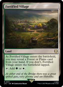 Fortified Village #311 | NM Near Mint | LTC Lord of the Rings Magic MTG - Image 1