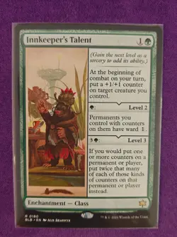 MTG Innkeeper's Talent Bloomburrow Rare Enchantment 0180 - Image 1