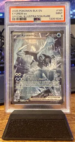 Pokemon TCG Kyurem EX Card Black Bolt, Mint (165/086) PSA 9 - Image 1