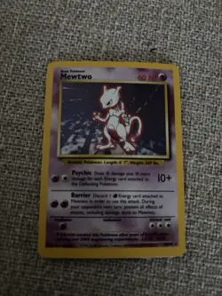Wizards of the Coast Mewtwo Base Set Holo Rare 10/102 60 HP Pokemon TCG English - Image 1