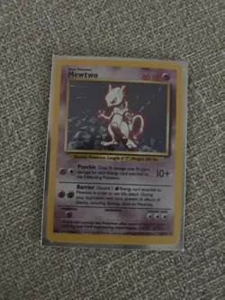 Wizards of the Coast Mewtwo Base Set Holo Rare 10/102 60 HP Pokemon TCG English - Image 3