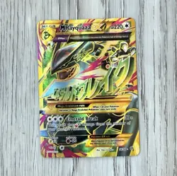 Pokemon M Rayquaza EX Ultra Rare Full Art Holo 98/98 XY Ancient Origins - Image 1