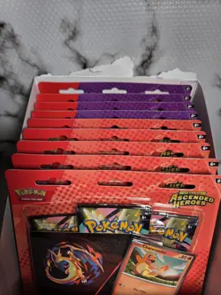 Pokemon Ascended Heroes Tech Sticker Collection Display Case Lot Of 9 - Image 2