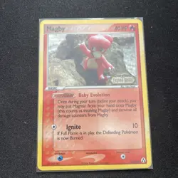 Pokemon TCG Legend Maker Magby 58/92 Reverse Holo Stamped - Image 1