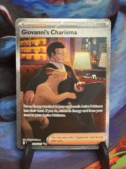 Giovanni's Charisma 204/165 Special Illustration Rare 151 Pokemon MINT - Image 1