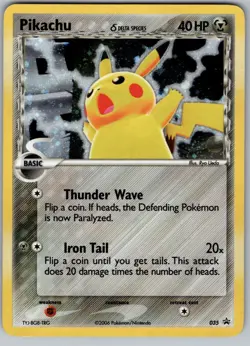Pikachu 035 Delta Species Light Play Nintendo Promo Holo LP Pokemon 2006 - Image 1