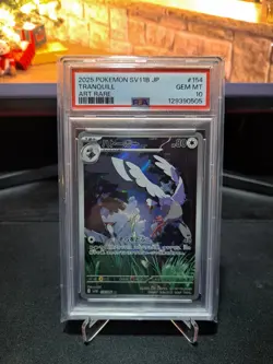 2025 POKEMON JPN SV11B-BLACK BOLT ART RARE #154 TRANQUILL PSA 10 - Image 1