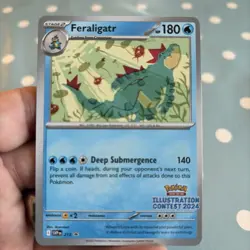 Pokemon TCG Feraligatr SVP213 Illustration Contest 2024 NM - Image 1