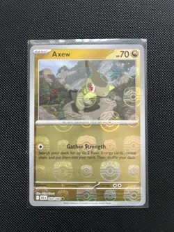 Pokemon TCG Black Bolt Holo Axew Masterball 068/086 S&V - Image 1