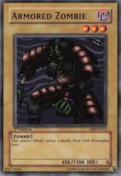 Yugioh Armored Zombie MRD-E013 Common 1st Edition NM - Image 1