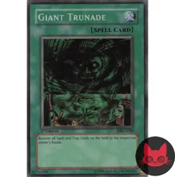 Yugioh Giant Trunade MRL-E048 Super Rare 1st Edition LP - Image 1