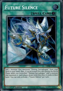 Future Silence - Secret Rare 1st Edition LEDE-EN054 - NM - YuGiOh - Image 1