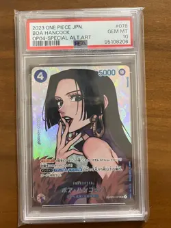 PSA 10 Boa Hancock SP Alt Art OP04-078 Japanese One Piece Card From JAPAN - Image 1