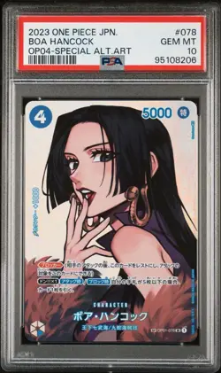 PSA 10 Boa Hancock SP Alt Art OP04-078 Japanese One Piece Card From JAPAN - Image 3