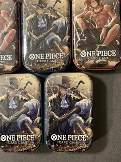 One Piece OP-13 Vol. 2 Mini Tins, 5 Tins Total, Sealed, New, One Piece - Image 1