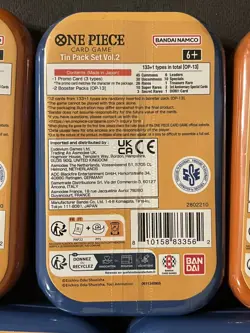 One Piece OP-13 Vol. 2 Mini Tins, 5 Tins Total, Sealed, New, One Piece - Image 2