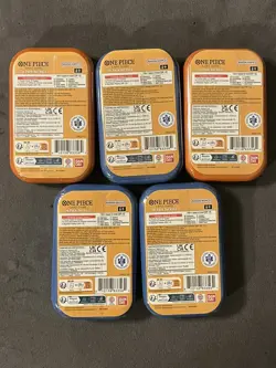 One Piece OP-13 Vol. 2 Mini Tins, 5 Tins Total, Sealed, New, One Piece - Image 3
