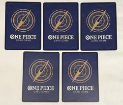 One Piece Corrida Coliseum Judge Cards (5x) Vol. 6 Gold Foil English Promo - Image 2