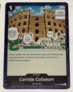 One Piece Corrida Coliseum Judge Cards (5x) Vol. 6 Gold Foil English Promo - Image 3