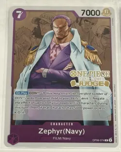 One Piece Judge Pack (8x) Cards Navy Gold Stamped English Foil Koby Etc. English - Image 3
