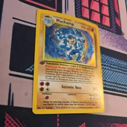 Machamp Holo 1st Edition Base Set #8/102 Holo Rare Pokemon Card - Image 2