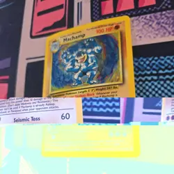Machamp Holo 1st Edition Base Set #8/102 Holo Rare Pokemon Card - Image 3