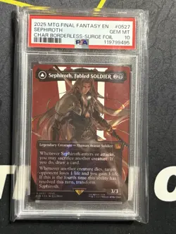 Sephiroth 0527 Char Borderless-Surge Foil MTG Final Fantasy PSA 10 - Image 1