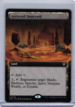 Accursed Duneyard (Extended Art) Commander: Aetherdrift Regular 36 - Image 1