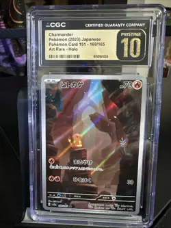 Charmander Pokemon 2023 Japanese Pokemon Card 151–168/165 Art Rare Holo - Image 1
